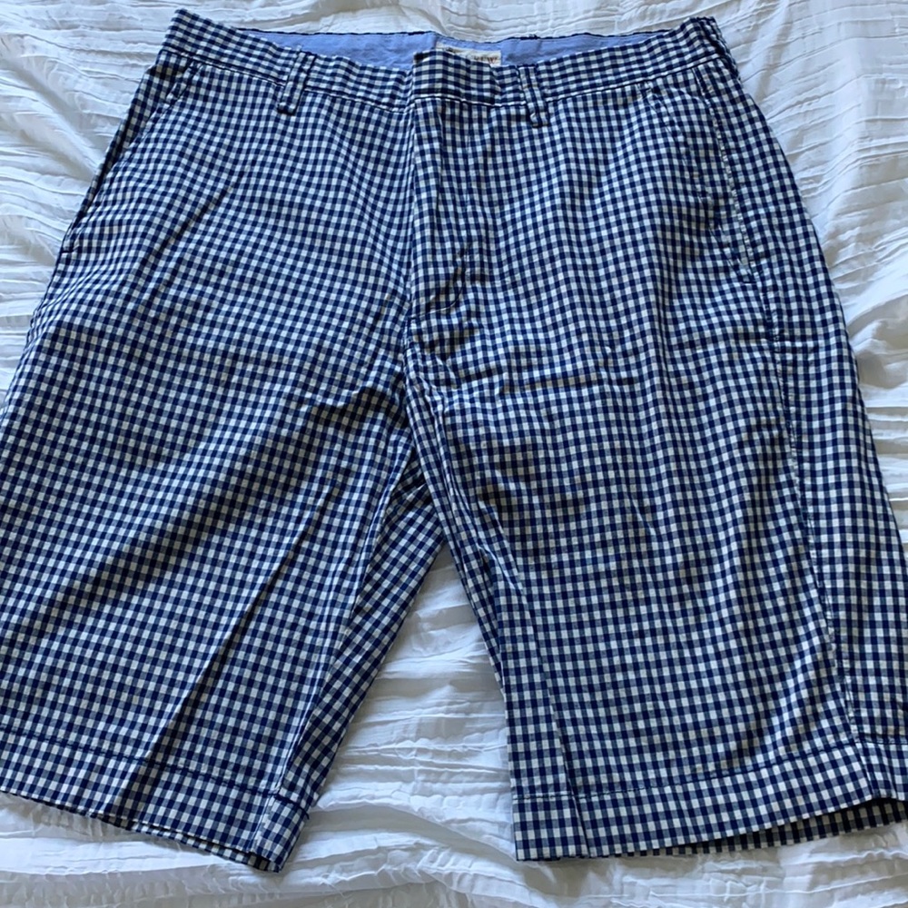 Jcrew mens gingham shorts